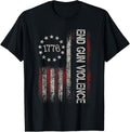 End Gun Violence Us Flag Vintage No Gun Awareness Day
