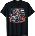 Diesels Demons Devils American Flag Big Rig Truck