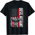 Diesel Mechanic American Flag Funny Quotes Sayings