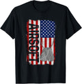Airsoft American Flag Gun Dog Tag Park T Shirt Women Men