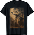 Vintage Cowboy Cat With Revolver Gunslinger Wild West Outlaw