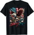 4Th Of July Eagle Patriot Guns Skul Usa Graphic