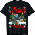 Xmas Tree Lighting Santa Hat Jet Boat Christmas