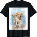 Labrador retriever on the beach watercolor - for Lab owner Men Women Girls Kids