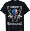 2Nd Amendment Feelings America Usa Patriotic Skull 2A Flag
