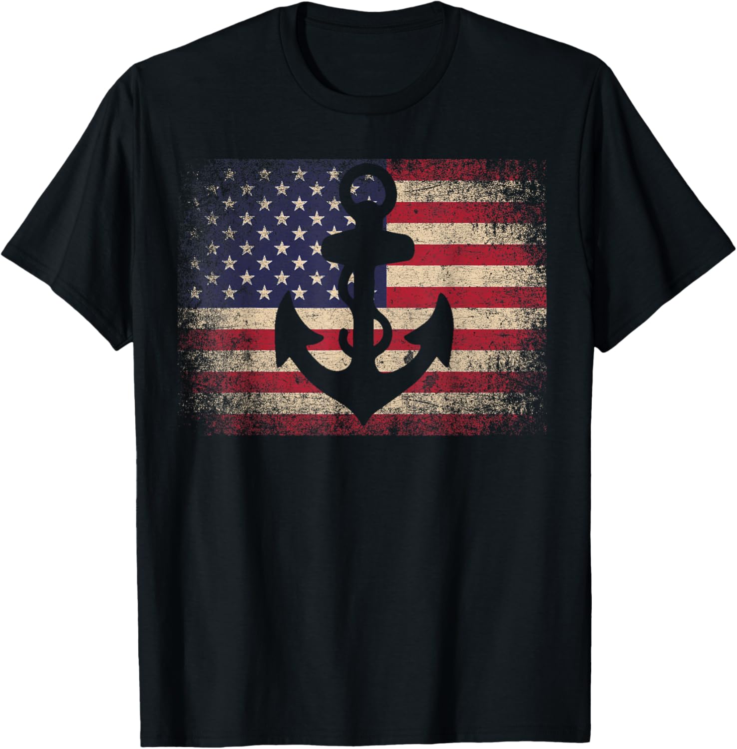 Anchor 4Th Of July American Flag Boat Sailing