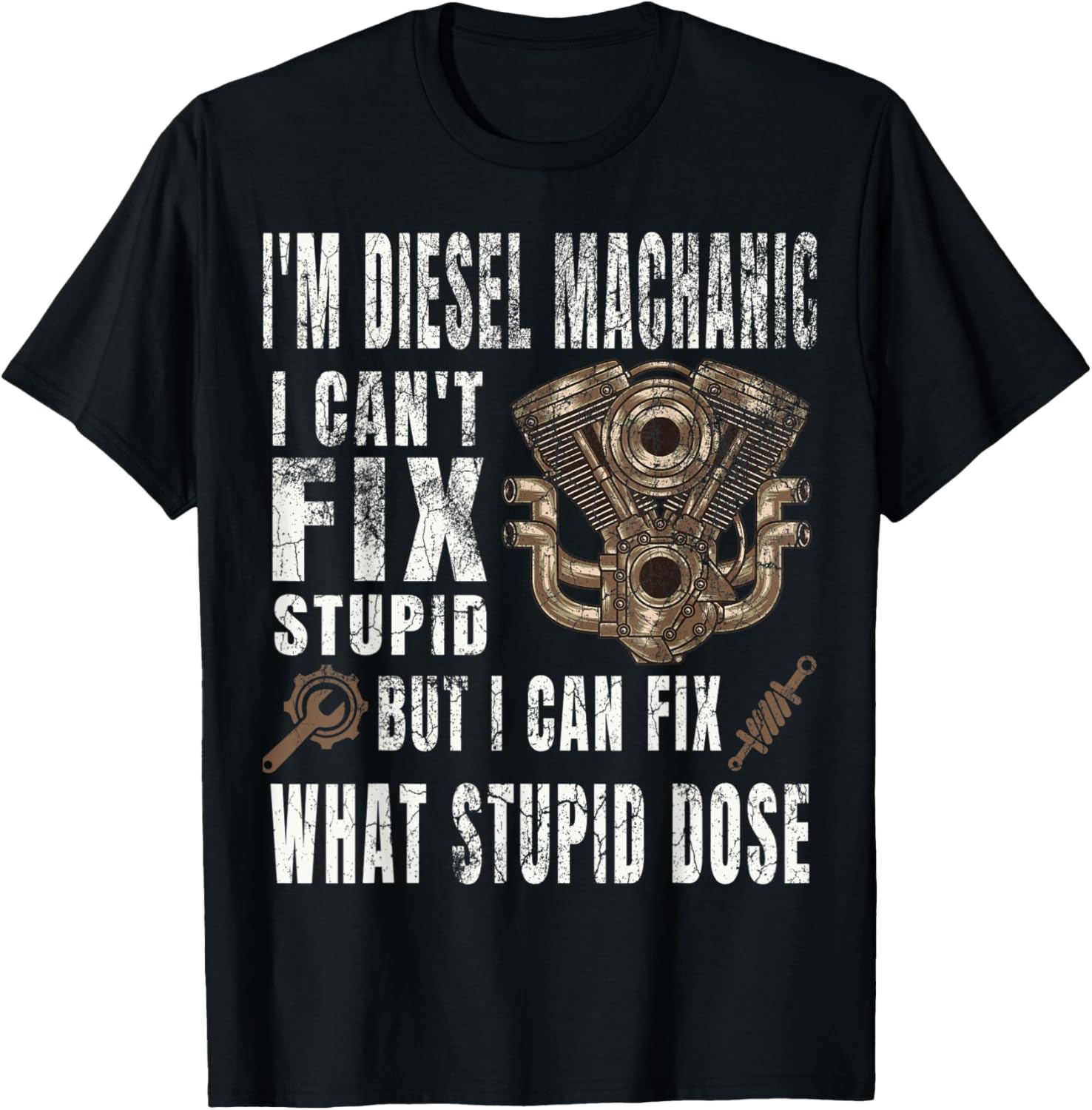 Vintage I M Diesel Truck Machanic Funny Mechanic