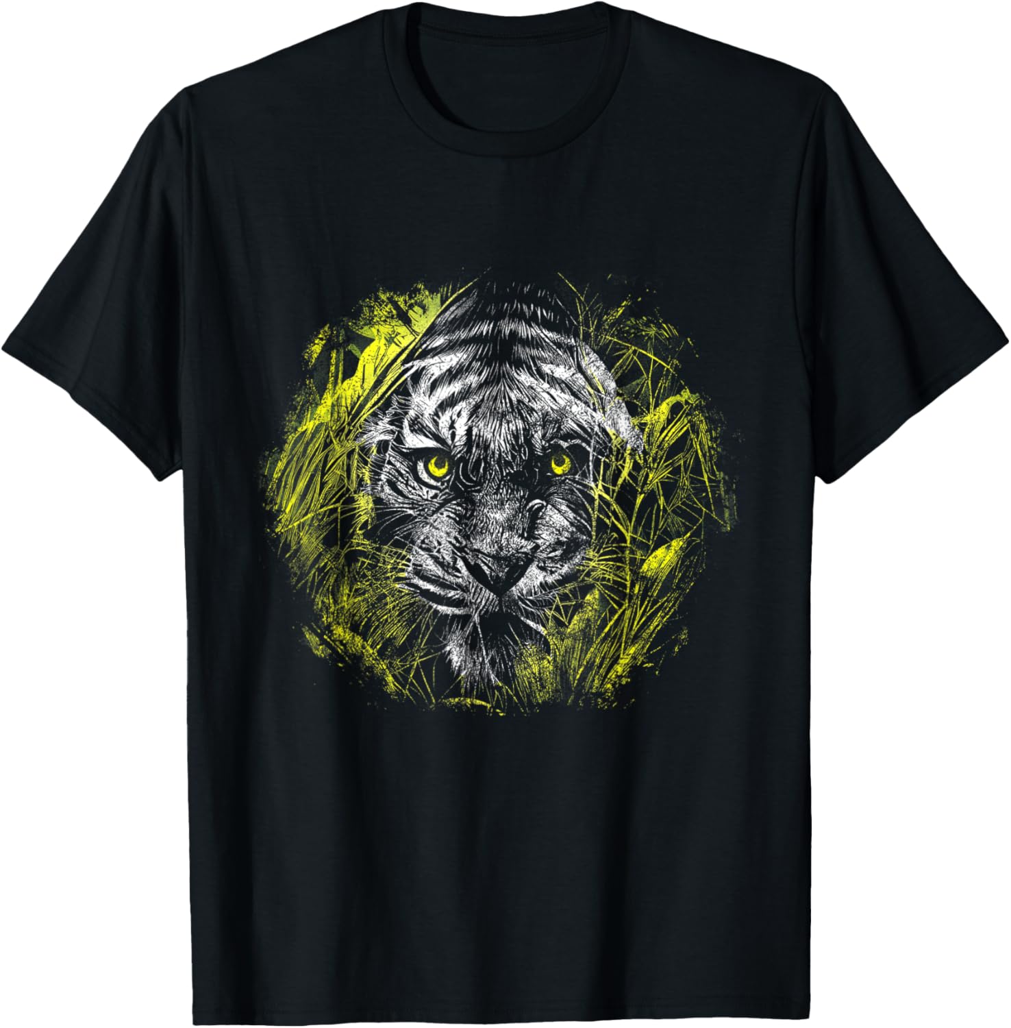 Yellow Eye Jungle Hiding Place Indian Tiger