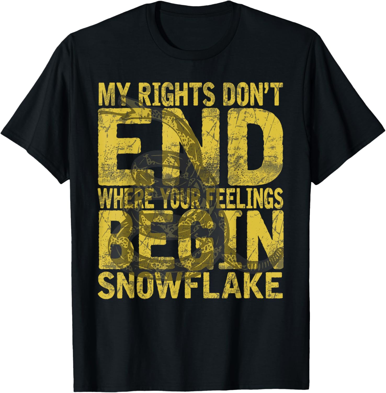 2Nd Amendment My Gun Rights Dont End Snowflake T Shirt