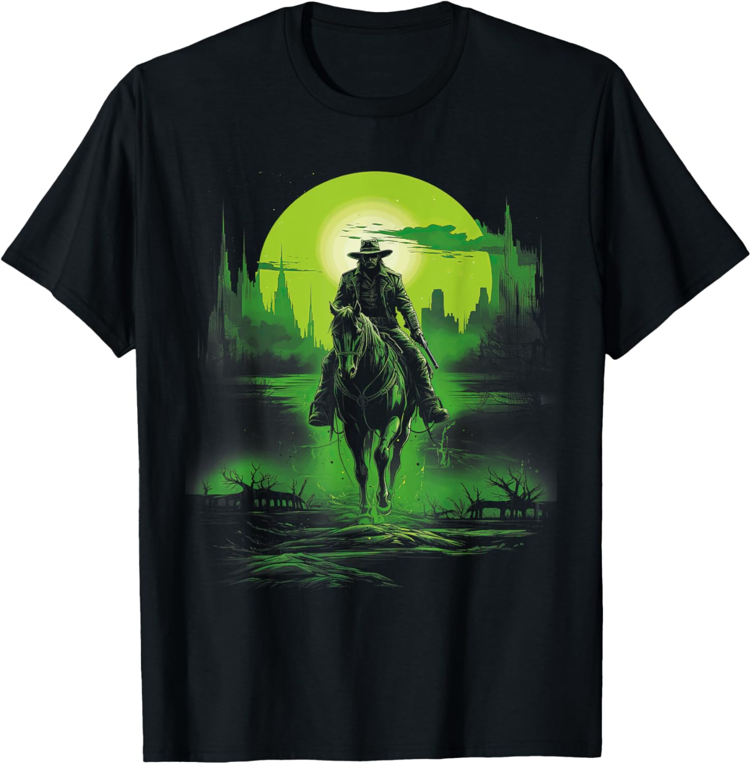 Cowboy Horseback Riding Saloon Gunfight Sheriff