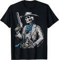 Outlaw Wild West Skeleton Cowboy Gunslinger