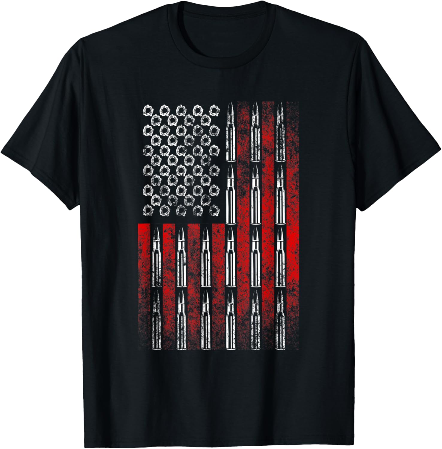 Us Flag Bullets Shirt Rifle American Flag Gun Rights