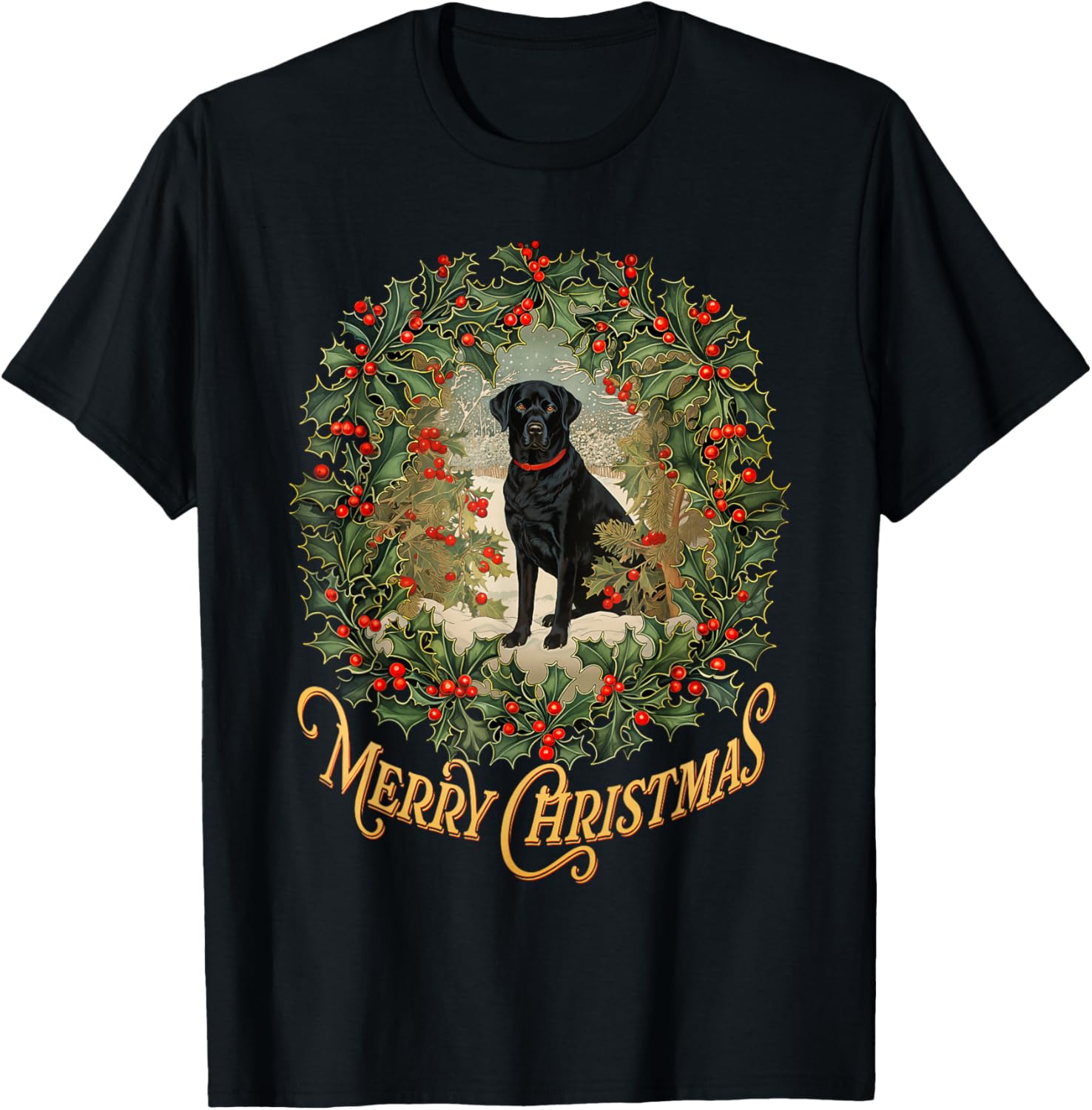 Funny Black Labrador Retriever Christmas for dog lovers Men Women Girls Kids