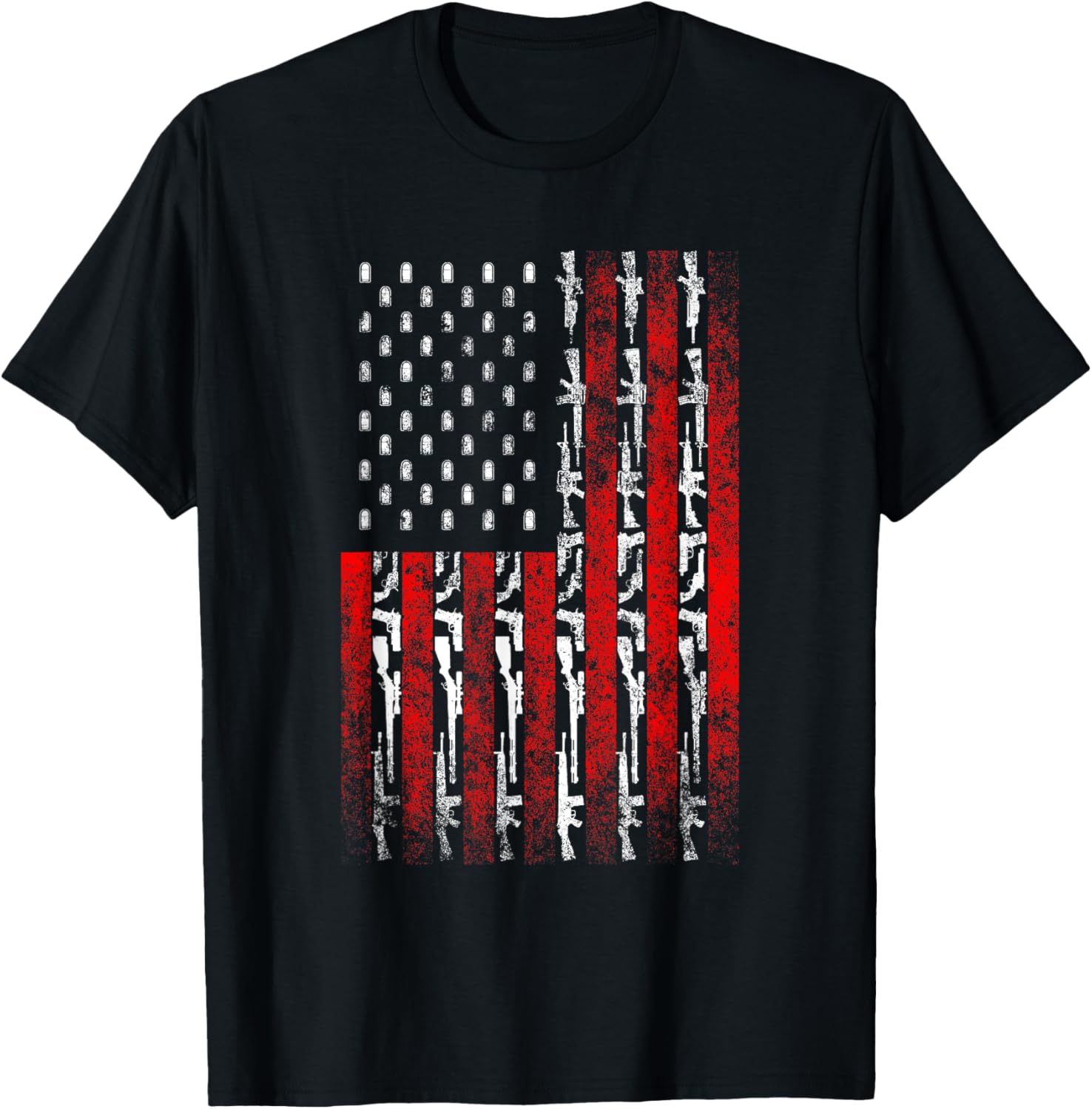 2Nd Amendment Rifle Bullets American Flag Pro Gun Rights