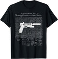 Mens Gun T Shirt Freedom Pistol Pro 2Nd Amendment