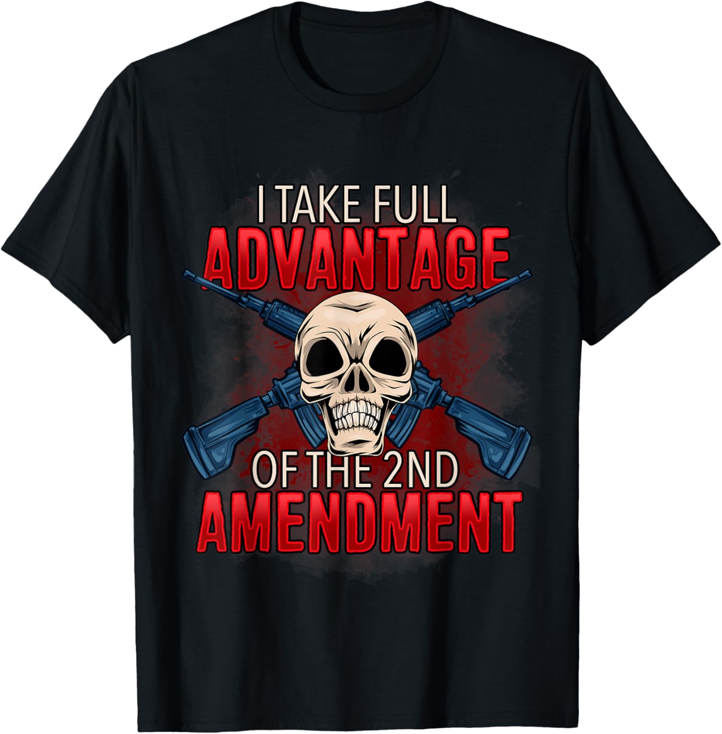 2Nd Amendment Gun Rights Skull Patriotic Guns Men