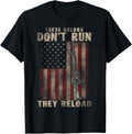 These Colors Dont Run They Reload Gun S With Usa Flag Tee