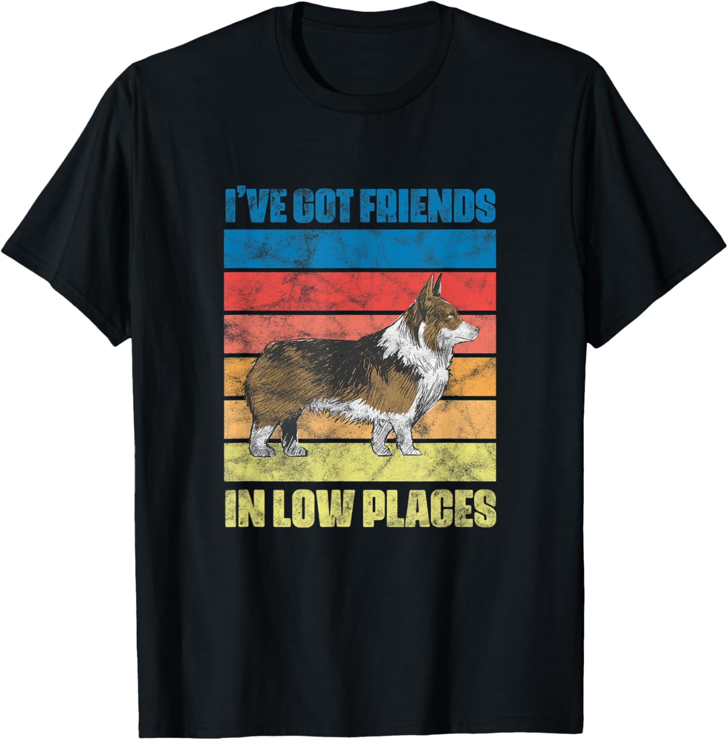 Corgi Dog Lover I've Got Friends In Low Places Vintage