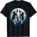 Gray wolf hunting place moon forest galaxy howling wolf