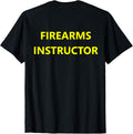 Firearms Instructor Gun Range Safety Officer Back Print