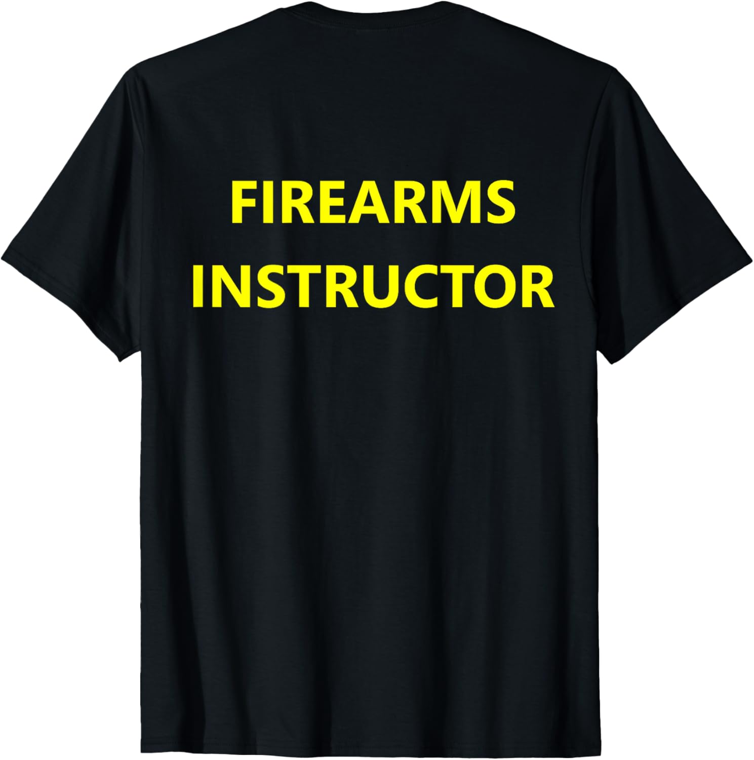 Firearms Instructor Gun Range Safety Officer Back Print