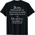 World is a better place with you in it Motivation love