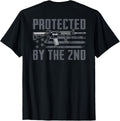 Protected By 2Nd Amendment Pro Guns Ar15 Gun On Back