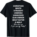 Christian White Straight Unwoke Unvaxxed Gun Owner Vintage