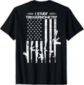 I Study Triggernometry Funny Gun Flag Pro Guns On Back