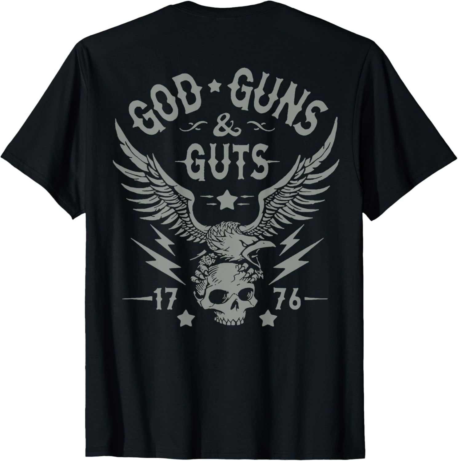 God Guns And Guts On Back