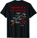 Mens Funny Anatomy Of A Shotgun Shooting Sport Gun Owner
