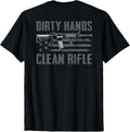 Dirty Hands Clean Rifle Usa Funny Mens Gun Cleaning Back