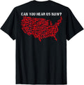 Can You Hear Us Now Usa Map Gun On Back