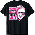 Ruth Bader Ginsburg WOMEN BELONG ALL PLACES RBG Meme ON BACK