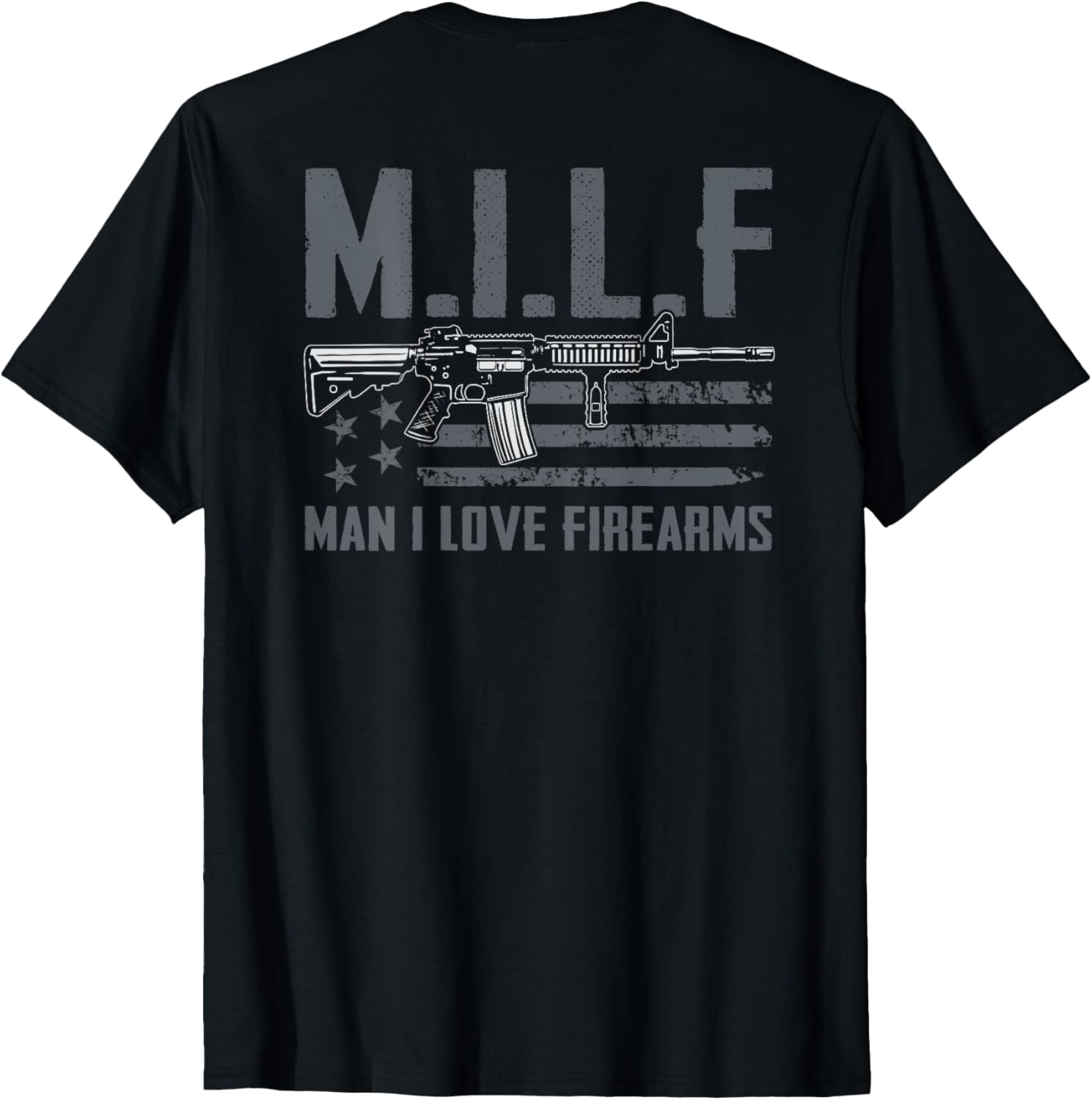 M I L F Man I Love Firearms Funny Rifle Pro Gun
