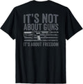 Its Not About Guns Its About Freedom Gun Rights On Back