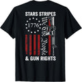Stars Stripes Gun Rights Pro Guns 2Nd Amendment Back