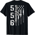 Ar 15 American Flag Ar15 Rifle Sling Gun Owner Back T Shirt