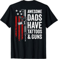 Awesome Dads Have Tattoos Guns Mens Tattoo Gun On Back