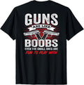 Guns Are Like Boobs Funny Titties Pistol Owner On Back