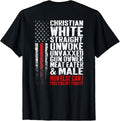 Christian White Straight Unwoke Unvaxxed Gun Owner On Back