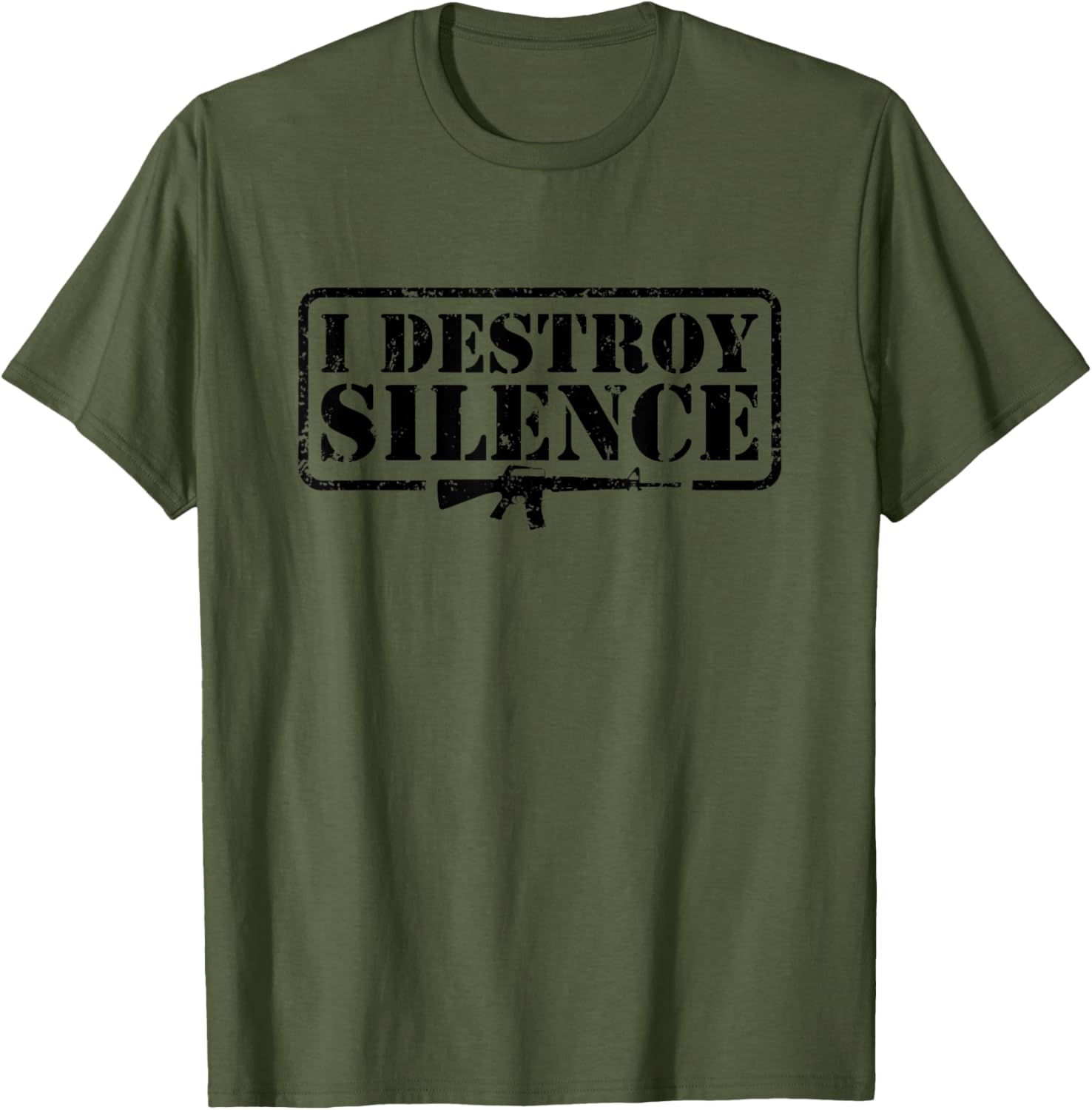 I Destroy Silence 2Nd Amendment Pro Guns Owner Funny Gun
