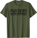 Fueled By Caffeine Gunpowder Funny Coffee Gun Owner Camo
