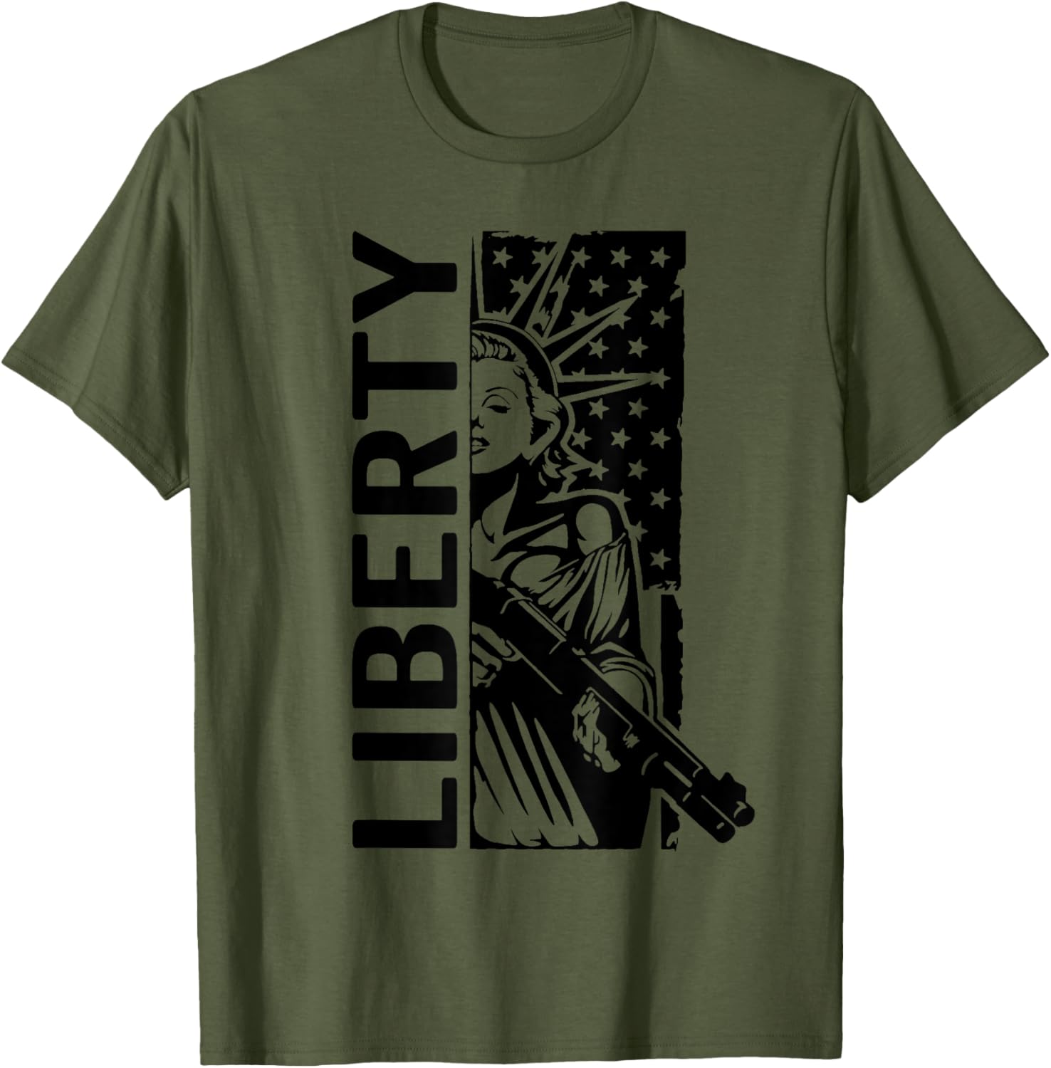 Liberty Lady Statue Shotgun Usa 2Nd Amendment Pro Guns