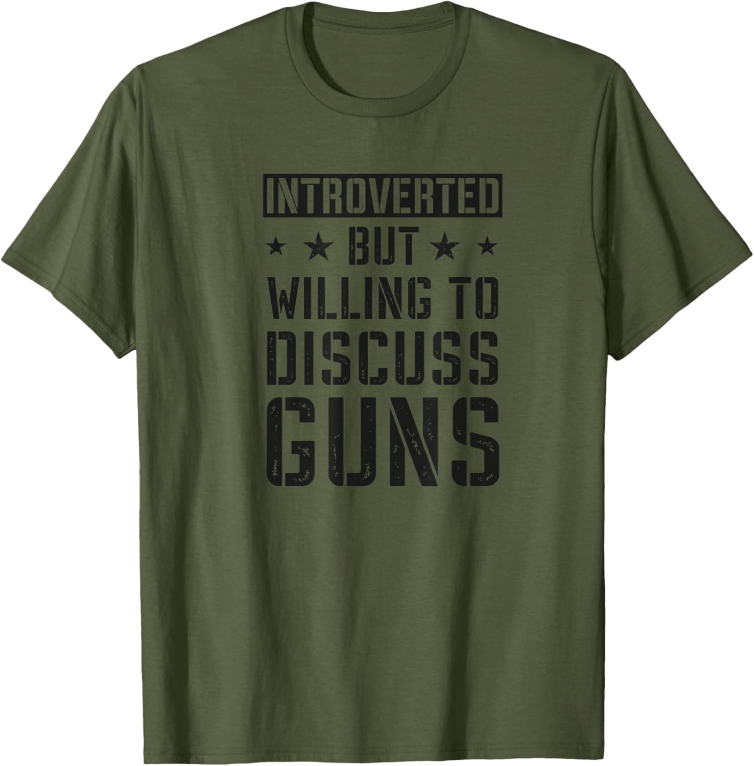 Introverted But Willing To Discuss Guns Funny Camo Gun