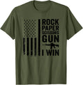 Paper Rock Scissors Gun 2Nd Amendment Funny Guns Joke