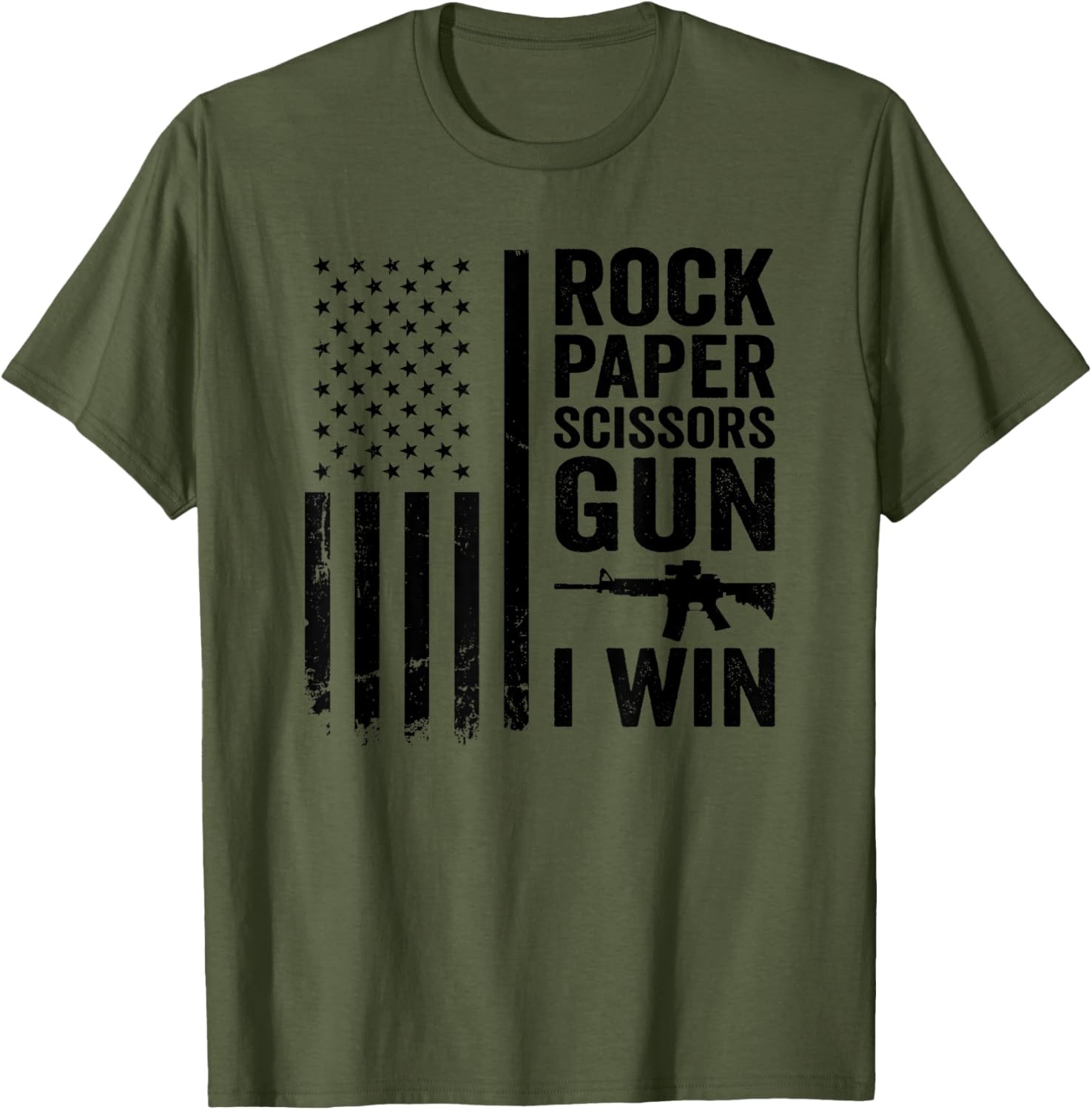 Paper Rock Scissors Gun 2Nd Amendment Funny Guns Joke