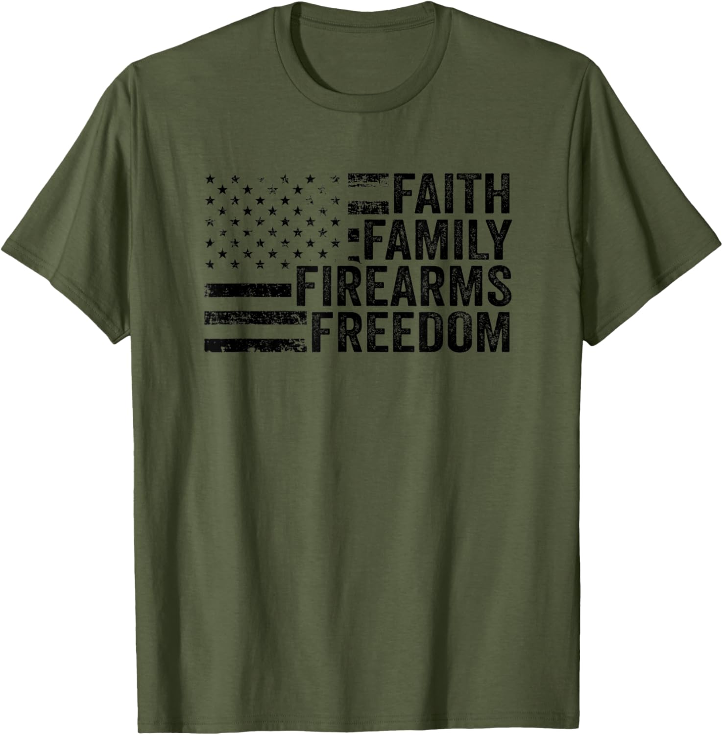 Faith Family Firearms Freedom Camo Usa Flag Pro God Guns