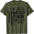 Just A Regular Mom Raising Wolves Not Sheep Camo Pro Gun