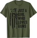 Just A Girl Who Loves Guns Funny Womens Camo Gun Owner